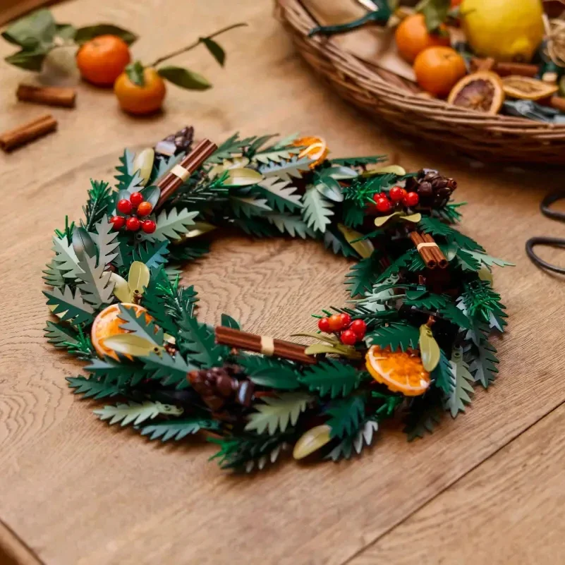 

Гирлянда-венок Icons 10340 для праздничного украшения, для взрослых фанатов конструкторов, декор для дома, 1194 детали