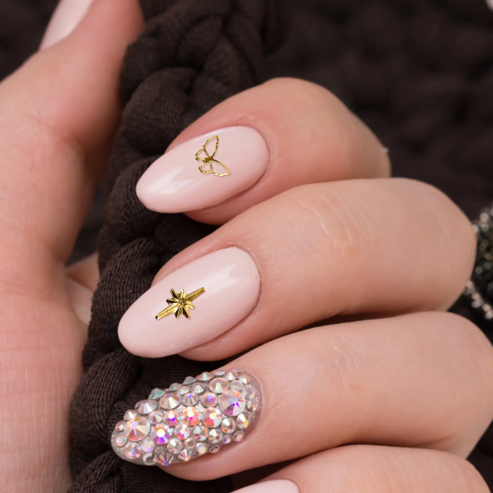 1 Box Pearl Rivet Nail Decor 3D Charms Set with Bows Flowers Butterflies for Nail Art Design Accessories Bulk Nails Decoration