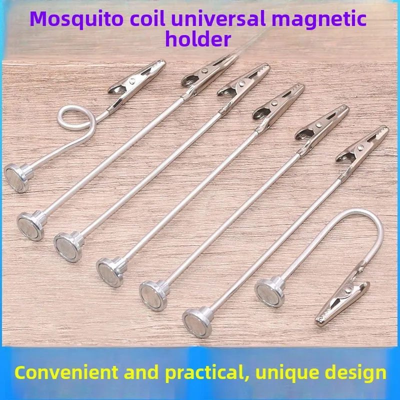 New Magnetic Suction Universal Clip, Camping Mosquito Coil Bracket, Art Coloring Clip, Outdoor Incense Mosquito Repellent