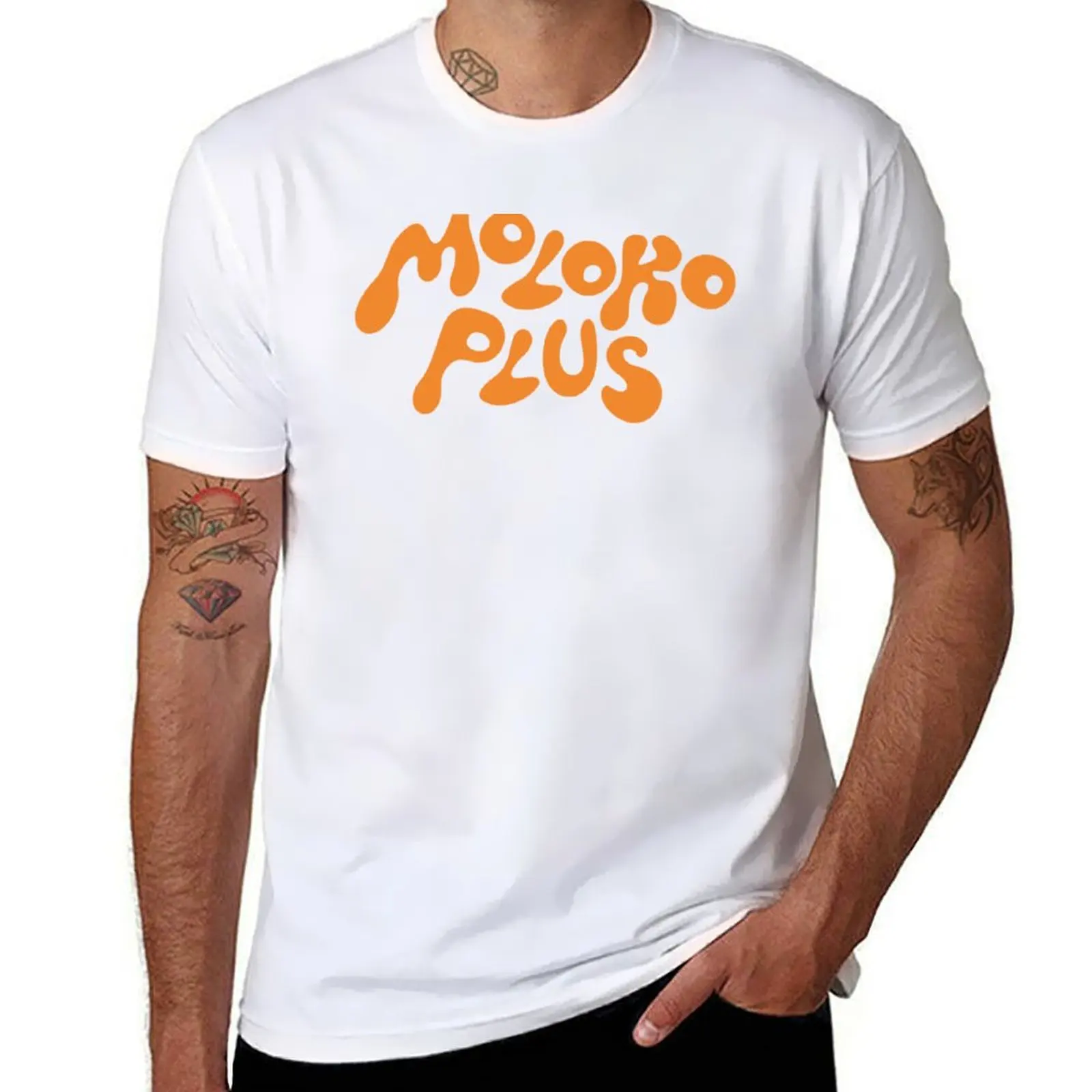 

Moloko Plus Orange T-Shirt essential t shirt t shirt for man 100 percent cotton T-Shirt