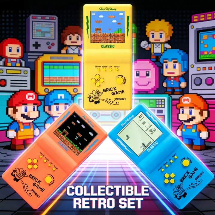 

Large Screen Handheld Game Console Built-in 23 Games for Tetris Classic Retro Game Players Machine Puzzle Toys Children Boys