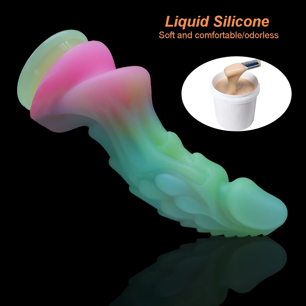 Luminous Animals Dildos Horse Realistic Dog Dildo For Women Horse Penis Monster Dragon Anal Dildos Beautiful Women Men Sex Toys - Image 4