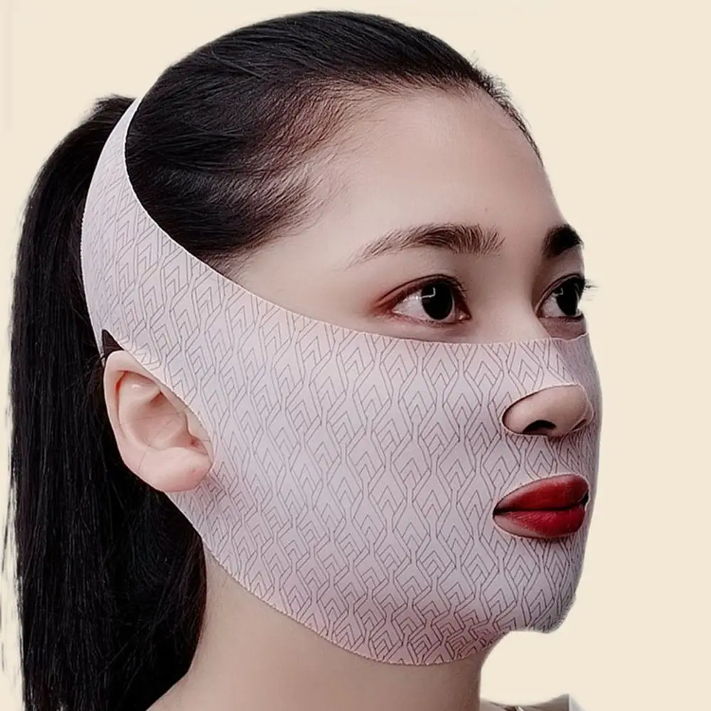 Maschera per il sonno per scolpire il viso regolabile cura della pelle cinturino dimagrante maschera per modellare la linea V maschera per rassodare il sollevamento traspirante donna