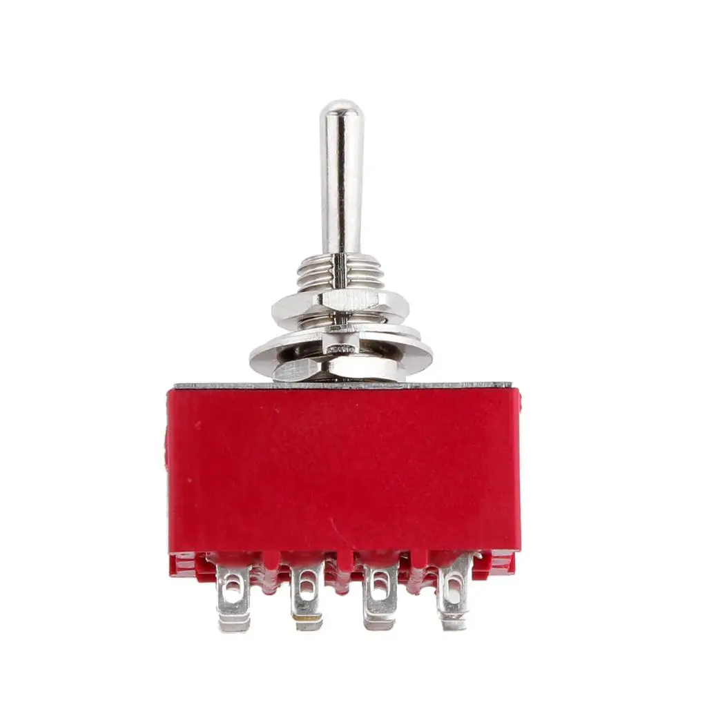 Miniature Toggle Switch 12 Terminals 4PDT 2 Positions ON-ON 3A 250VAC