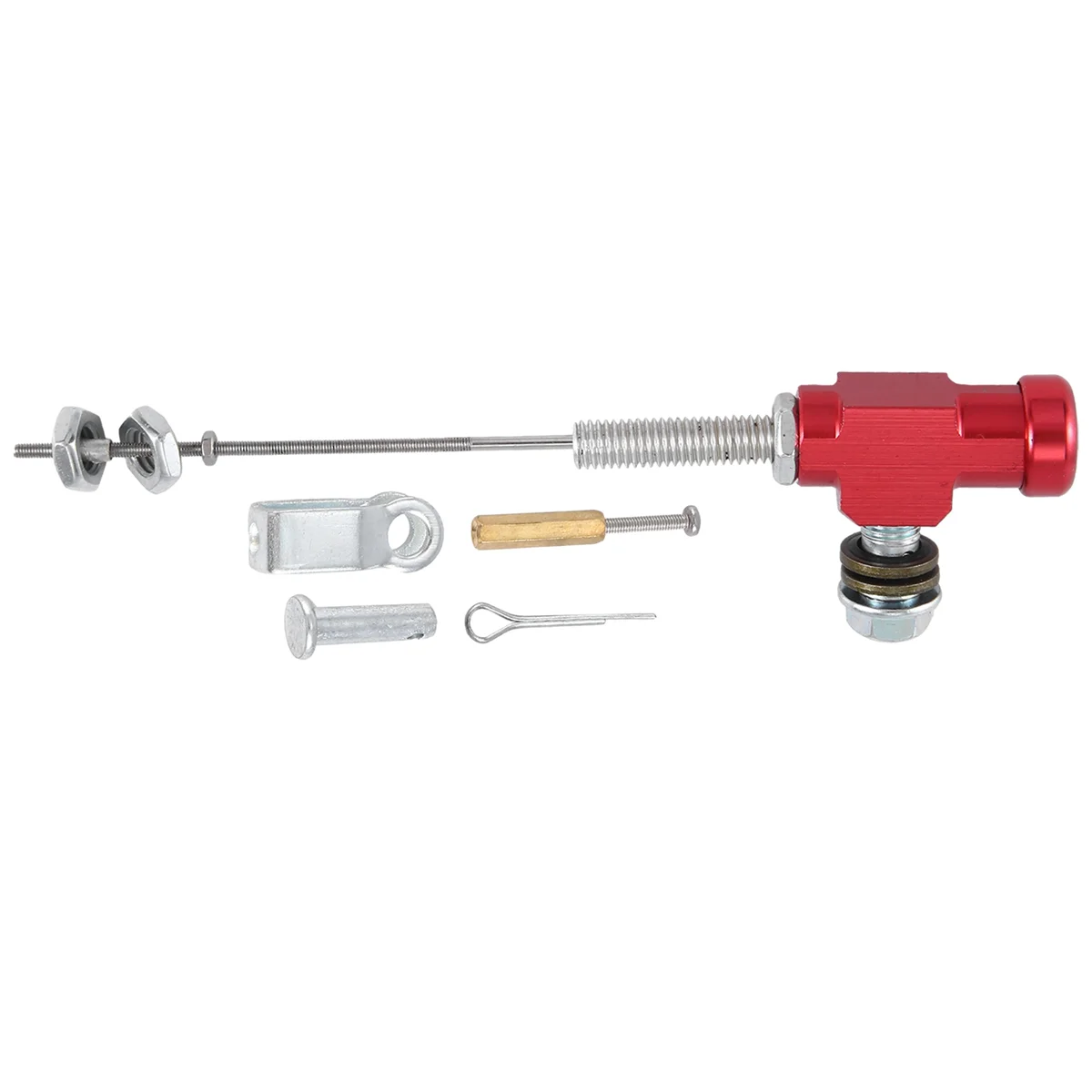 

Motorcycle Hydraulic Clutch Master Cylinder Rod Brake Pump M10x1.25mm Aluminum red