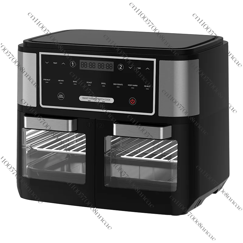 Double Air Fryers Multi Function Electric Smart Dual Basket 12L Freidora De Aire Digital Oven