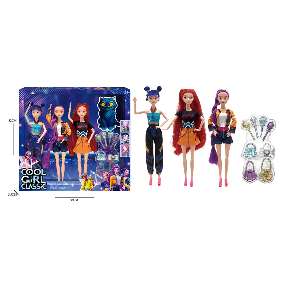 جديد 11in Kpop شيطان الصيادين عمل الشكل جديد K-POP شيطان القاتل دمية من الفينيل Lumimila زوي سطح المكتب زخرفة لعبة للطفل الهدايا #3