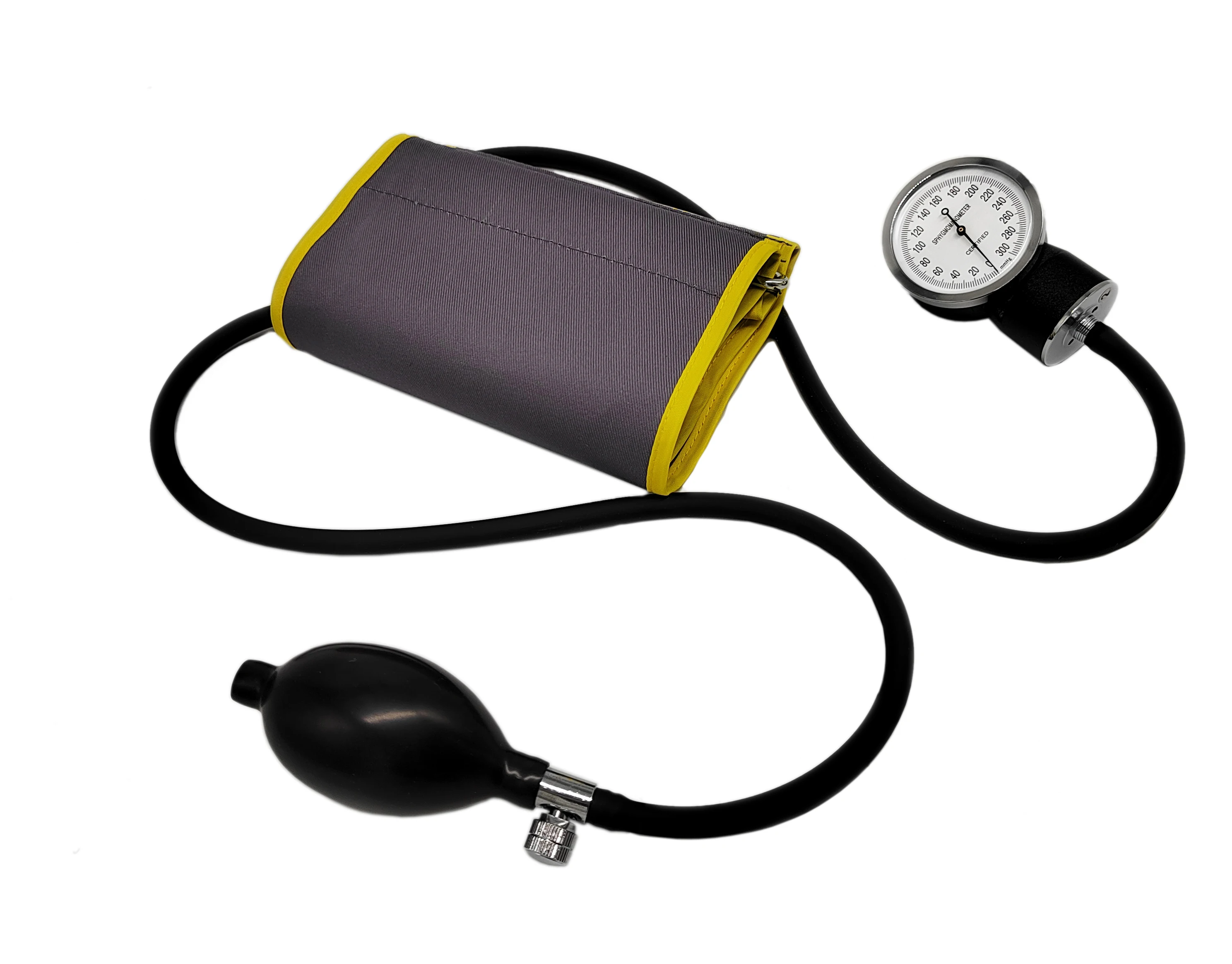 Professional Medical Household Aneroid Sphygmomanometer With Stethoscope Manual Blood Pressure Monitor Cotton Cuff Upper Arm