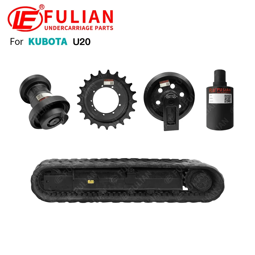 Mini Excavator Undercarriage Parts Idler Carrier Roller Bottom Track Roller Drive Sprocket for Kubota U20