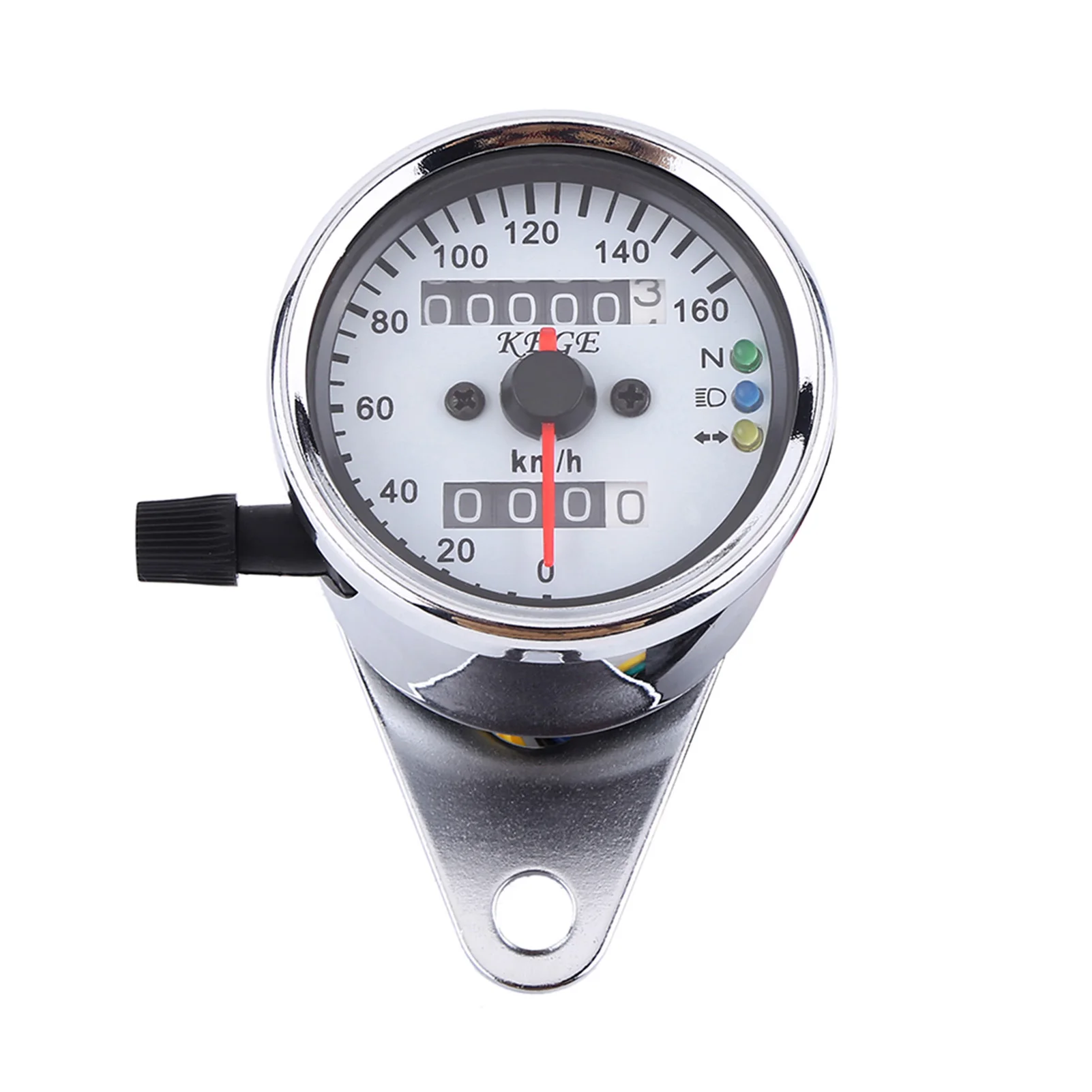 1 st Universele Motorfiets Kilometerteller Snelheidsmeter Gauge Signaal Dual Digitale Display KM/H Universele Snelheidsmeter