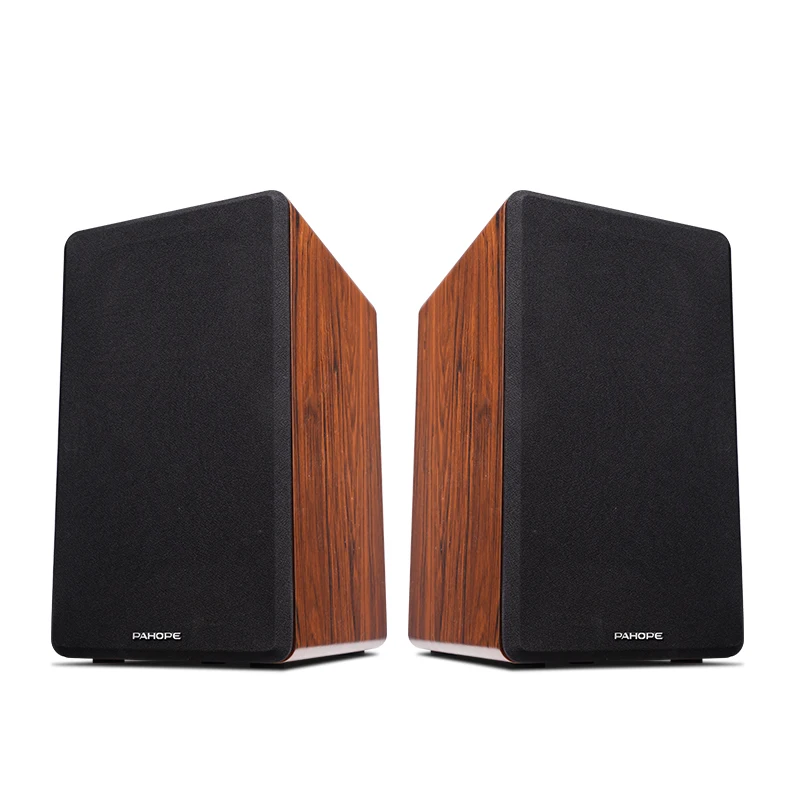 

High-end Bookshelf 2.0 Speaker, Living Room Two-frequency Passive HiFi Home Stereo Wooden Speaker