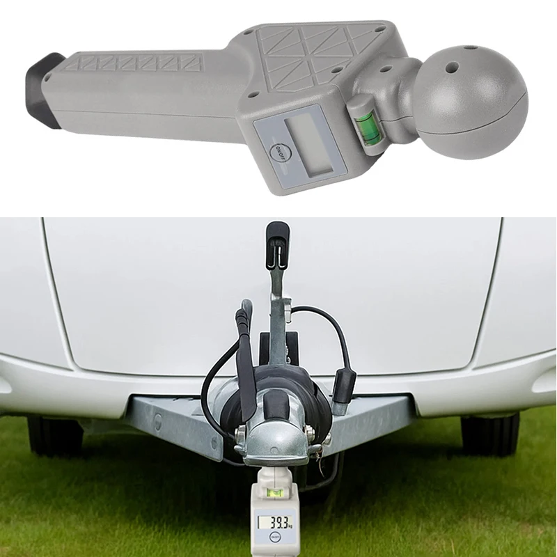 150 kg digitale Nasengewichtswaage für Wohnwagen, Anhängerkupplung, Lastmesser, höhenverstellbar, 466 mm, Wohnmobil-Zubehör