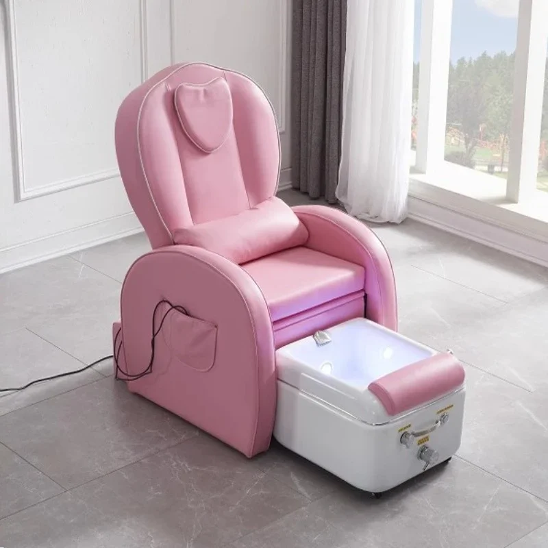 

Pink Heart Pedicure Armchair Manicure Chair Foot Massage Sofa SPA Comfort Living Room Taburete Pedicura Hairdressing Set Nail