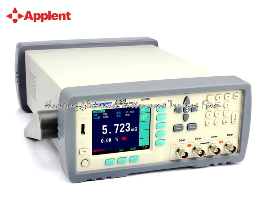 anbai AT516/AT516L DC Resistance Meter Micro Ohm Meter Tester 1u-20M Ω/1μΩ～30KΩ RS232 Handler Built-in Comparator 3.5'' TFT LCD