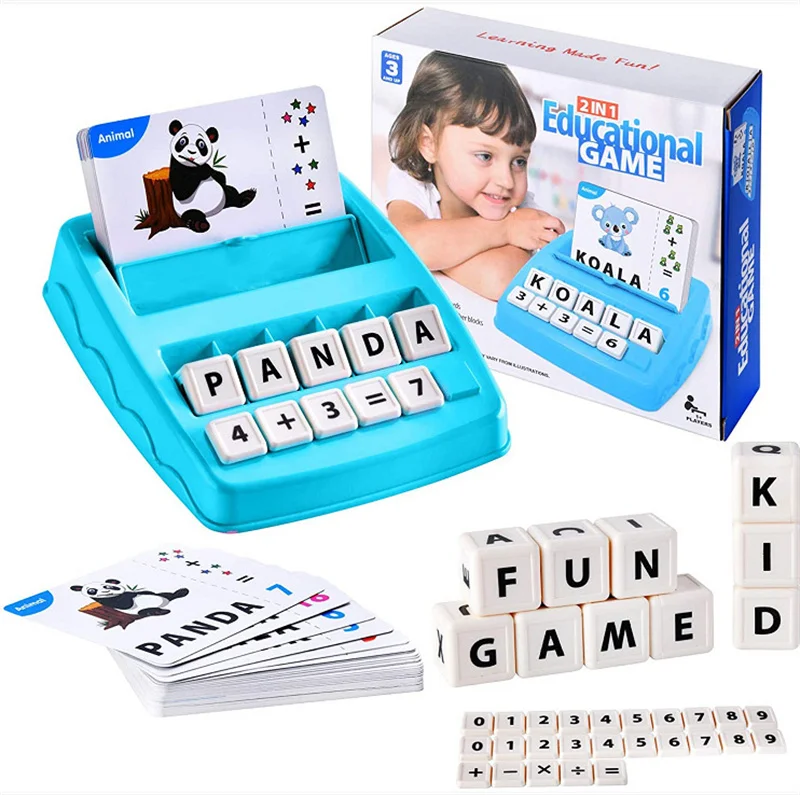 

English Spelling Alphabet Arithmetic Game Number Calculation Card Recognition Machine Children Educational Toys Boy Girl Gifts