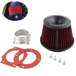 Universal Vehicle Intake Air Filter 75mm Dual Funnel Adapter Parts Accessories Cleaner Protect Your Piston  APEXI