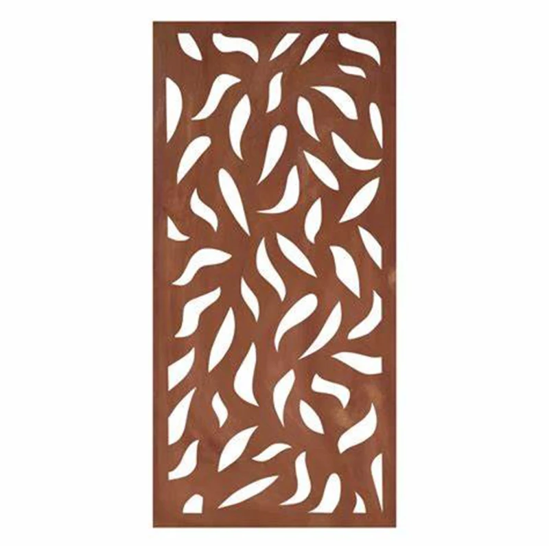 Factory Price Stainless Fashionable Partition And Room Divider Glass Corten Steel Screen