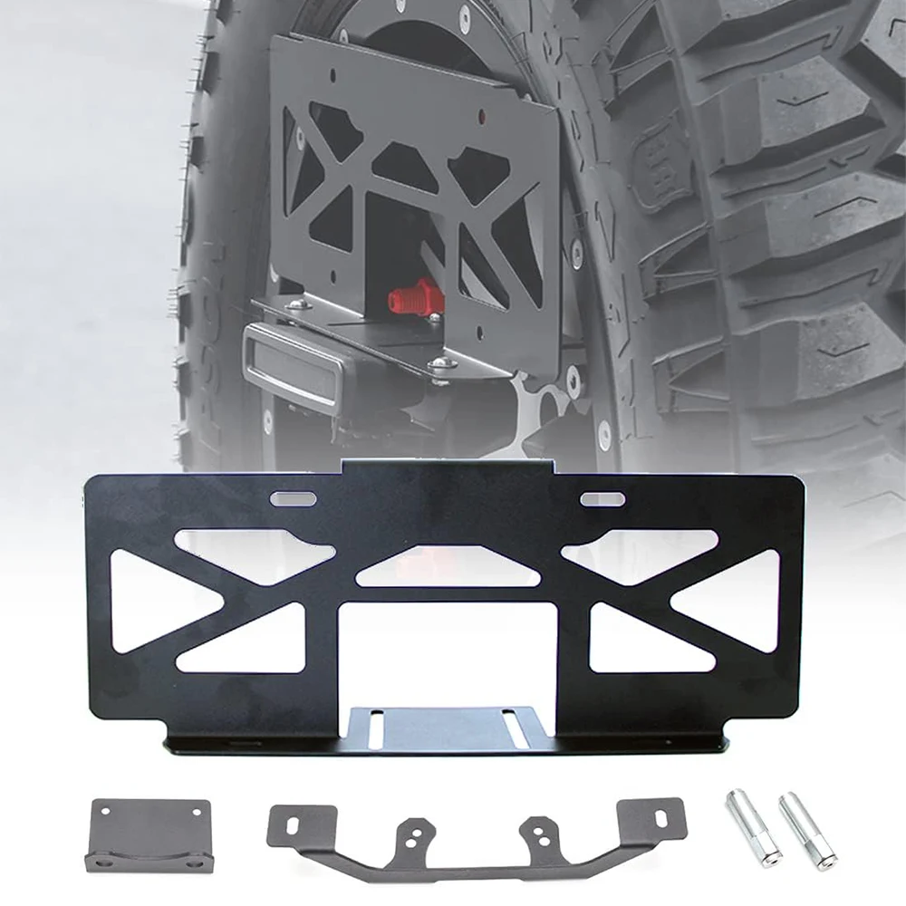 Rear License Plate Holder Frames Bracket For Jeep Wrangler JL 2018-2023 License Plates Mounting Bracket