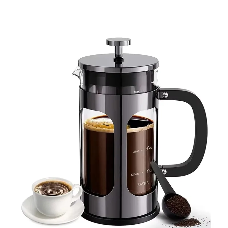 

1L glass coffee pot is easy to disassemble, heat resistant and non-rusting, the best gift for coffee lovers
