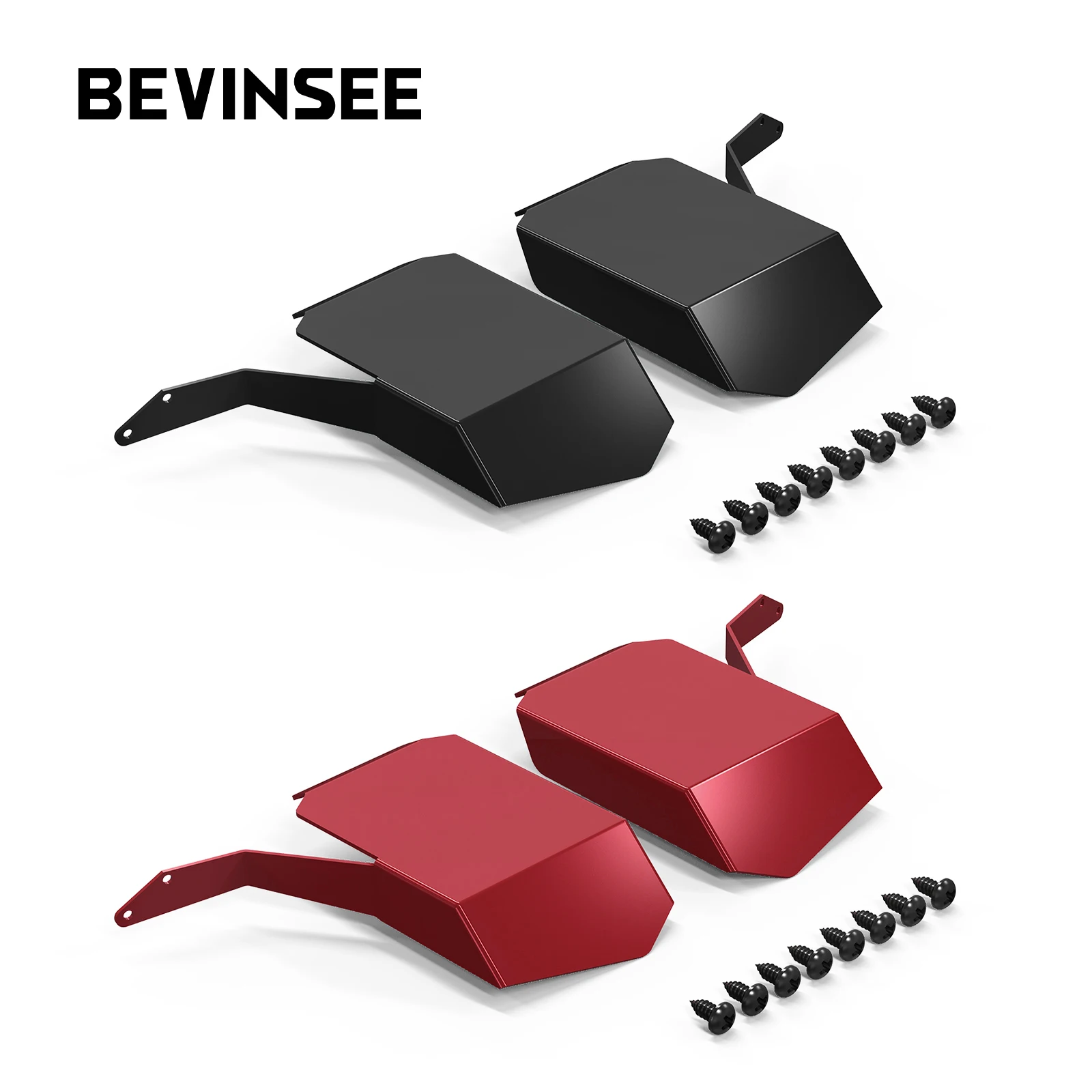 

BEVINSEE Pair Aluminum Air Intake Scoops for BMW 5 Series E60 E61 M5 520d 525d 530d 535d 520i 525i 530i 535i