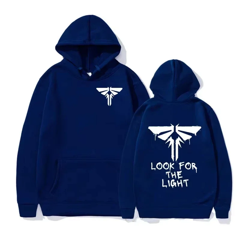 Firefly Hoodie Look For The Light Game Zombie Apocalypse Post Apocalyptic Red Oversized Casual Sweatshirt Long Sleeve