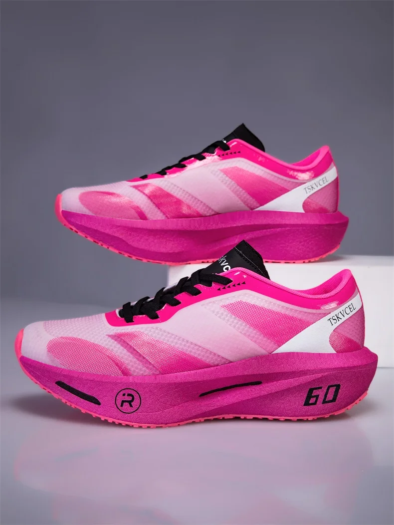 Marathon-Laufschuhe für Herren, Athletische Spezialität mit Carbonplatte, Trend-Sneakers, Leichte Atmungsaktive Sportschuhe für Damen – Detail 24