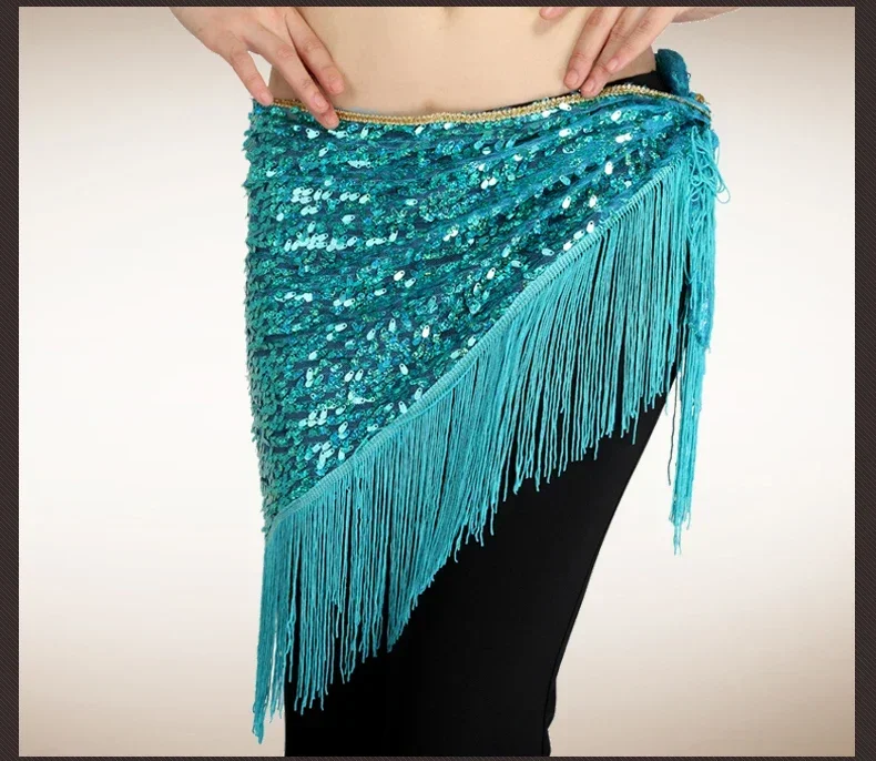 Wholesale belly dance belt for girls belly dance hip scarf sexy tassel sequins belly dance belt women clothing