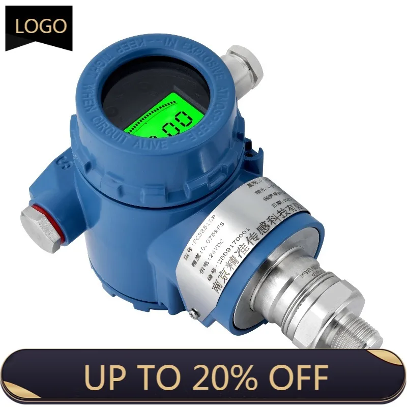 High-Accuracy Monocrystalline Silicon Pressure Transmitter Industrial Sensor with 4-20mA HART/RS485 Threaded Connection