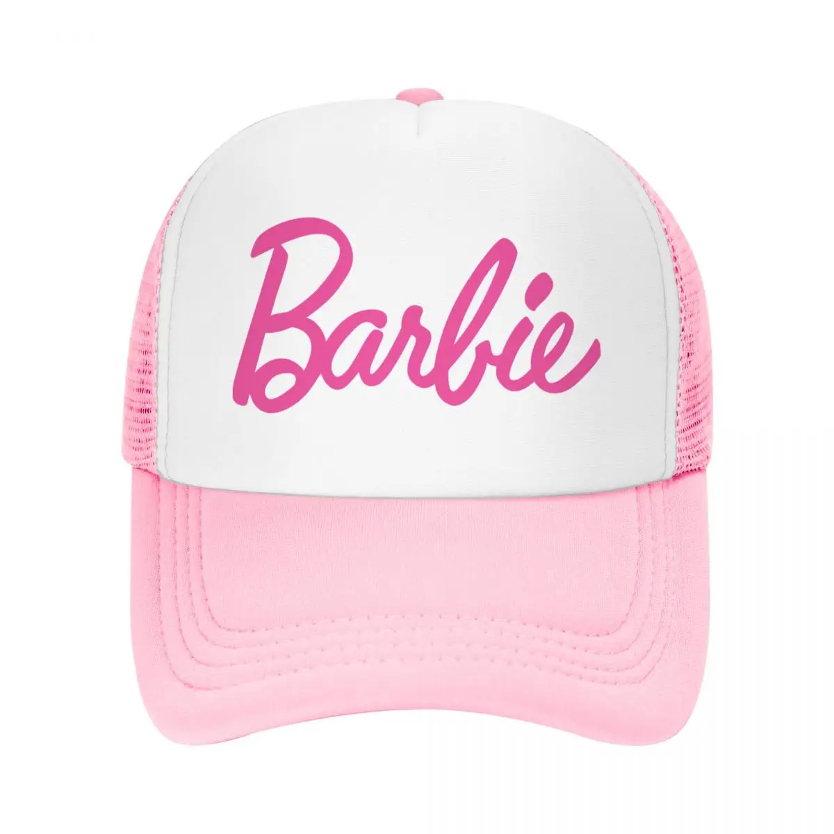 Custom Fashion Unisex Barbie Trucker Hat Adult Adjustable Baseball Cap Women Men Hip Hop