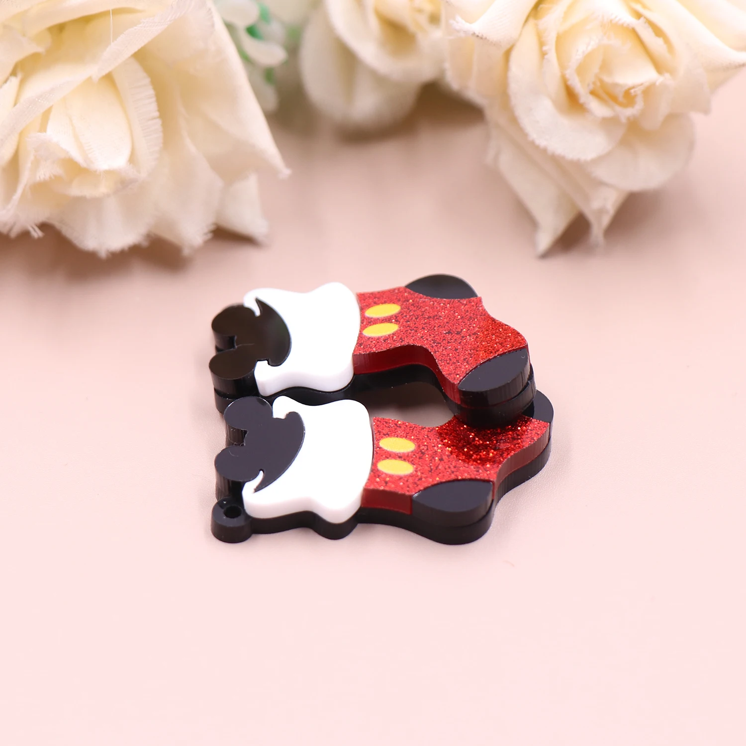 1 pair 38mm New product CN  mouse Socks For earring acrylic women\'s cute jewelry accessories