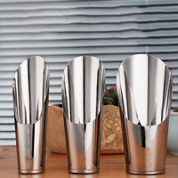 1Pc New Soil Stainless Steel Spade Shovel Cup Cultivation Bucket Succulent DIY Potted Bonsai Plant Helper Garden Tool