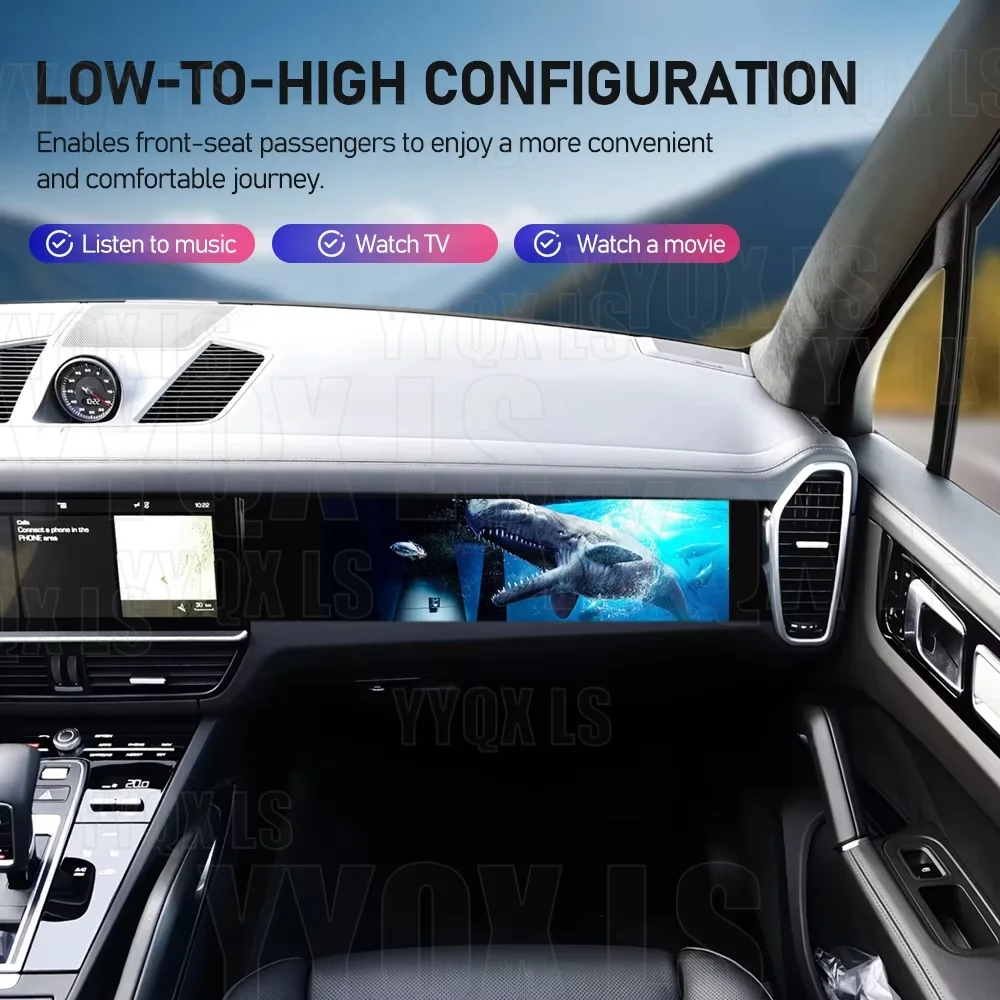 

Автомобильный Android-экран для пассажиров Porsche Cayenne 2018-2023: монитор головного устройства, CarPlay, развлечения для пассажиров, новая версия