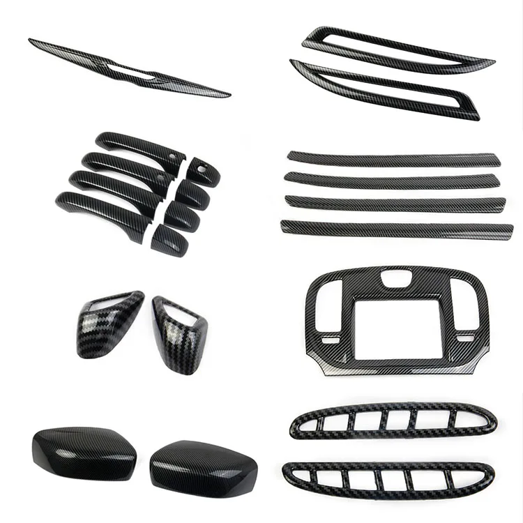 car interior accessories  exterior Carbon Fiber decorations frame Cover Trim for Chrysler 300c  300 2015-2021