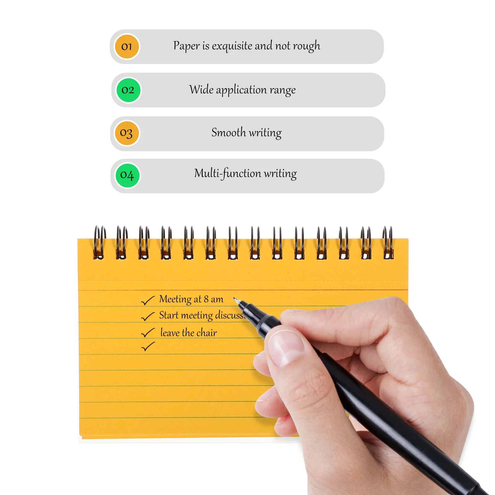 

5 Pcs Notebook Flash Cards Revision Colored Index Small Study Notebooks Notepads for Students Paper Portable