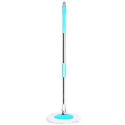 Floor Cleaner 360 Degree Rotating Mop Pole Thickened Stainless Steel Retractable Hand Press Spin Dry Magic Mop Cleaning Mop Spin