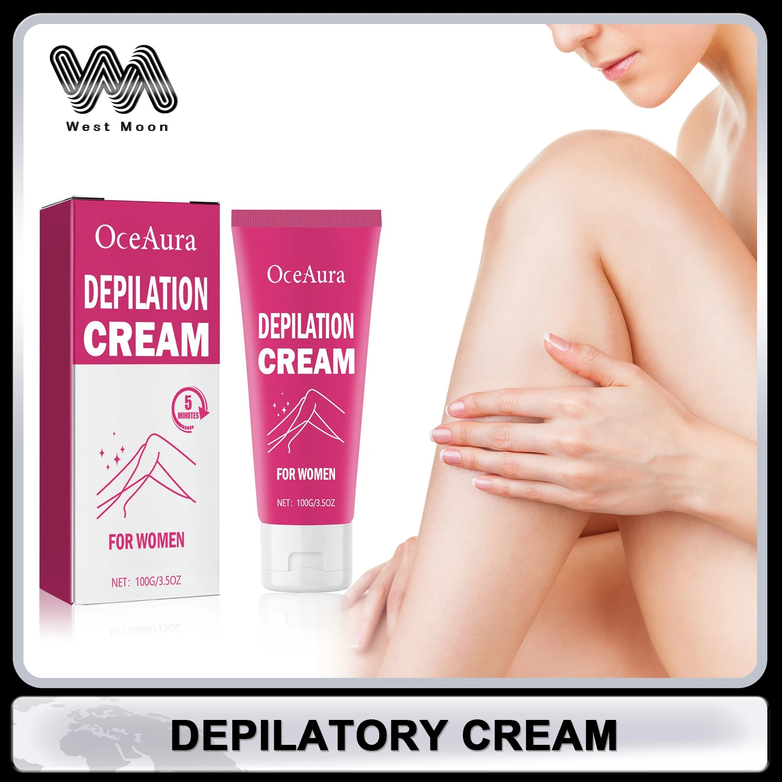 

Permanent Hair Removal Cream Hair Growth Inhibitor Body Armpit Leg Private Parts Hair Remover Painless Depilatory for Women 100g