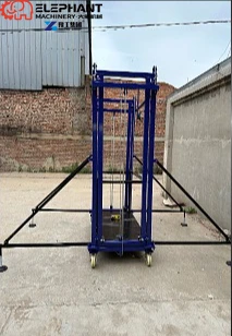Industrial Electric Hydraulic Powered Scaffolding Systems Mobile Adjustable Aluminum Lift Platforms For Construction