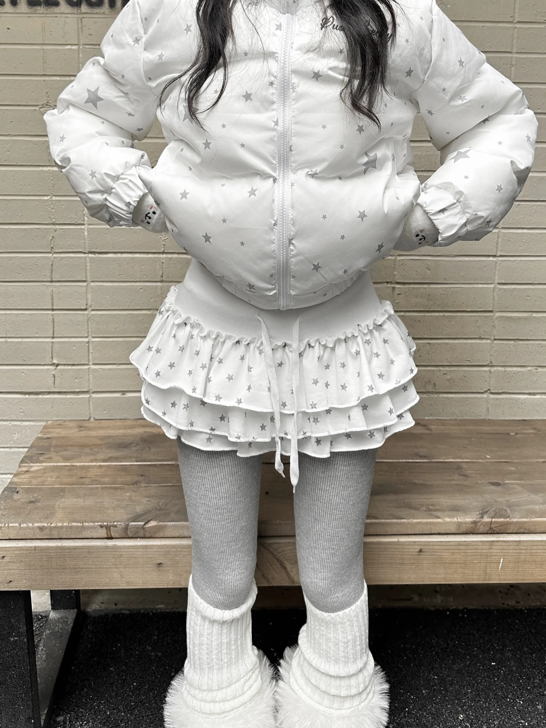 

Милая пышная юбка-шорты с принтом звезд, женская, средней длины, в стиле «торт», с защитой от просвечивания, для прогулок, из полиэфирного волокна, классическая версия