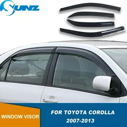 Weather Shield For Toyota Corolla 2007 2008 2009 2010 2011 2012 2013 Side Window Visor Car Sun Rain Guard Shield Deflectors