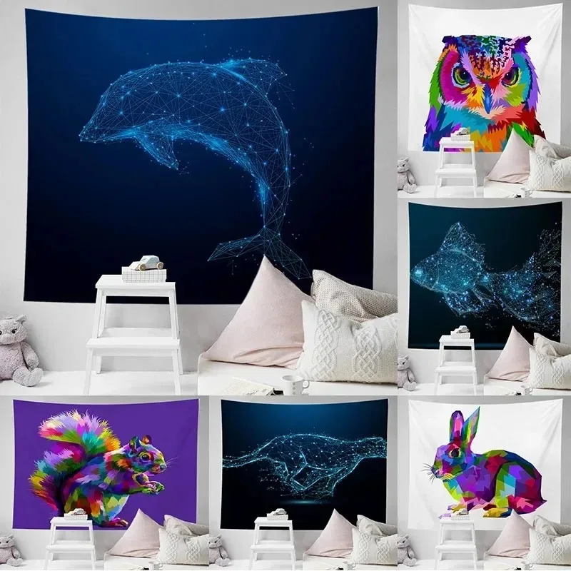 Constellation Animal Pattern Wall Decor Tapestry Home Living Room Tapestry