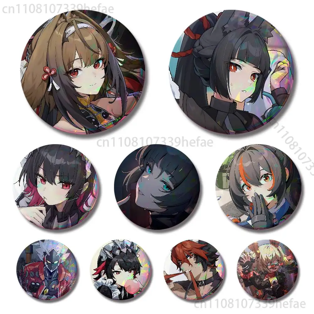 

Zenless Zone Zero Badges 25 32 44 58 75 mm Round Fashion Jewelry Clothes Bag Hat Accessories Badge Lover Gifts