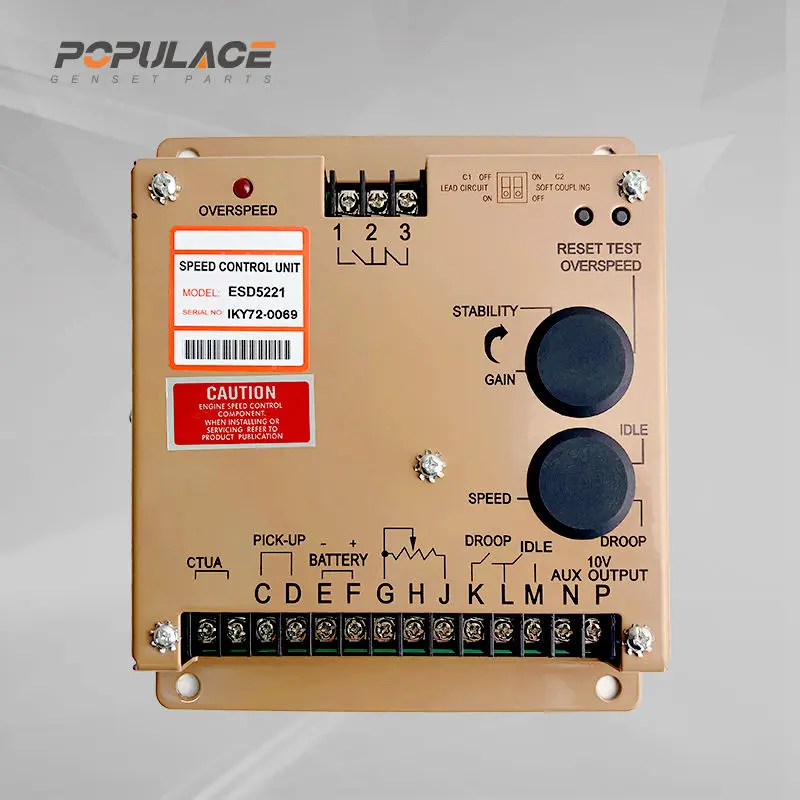 

ESD5221 Блок управления скоростью дизельного двигателя Контроллер регулятора Детали и аксессуары для генератора Электронная плата управления Высокое качество