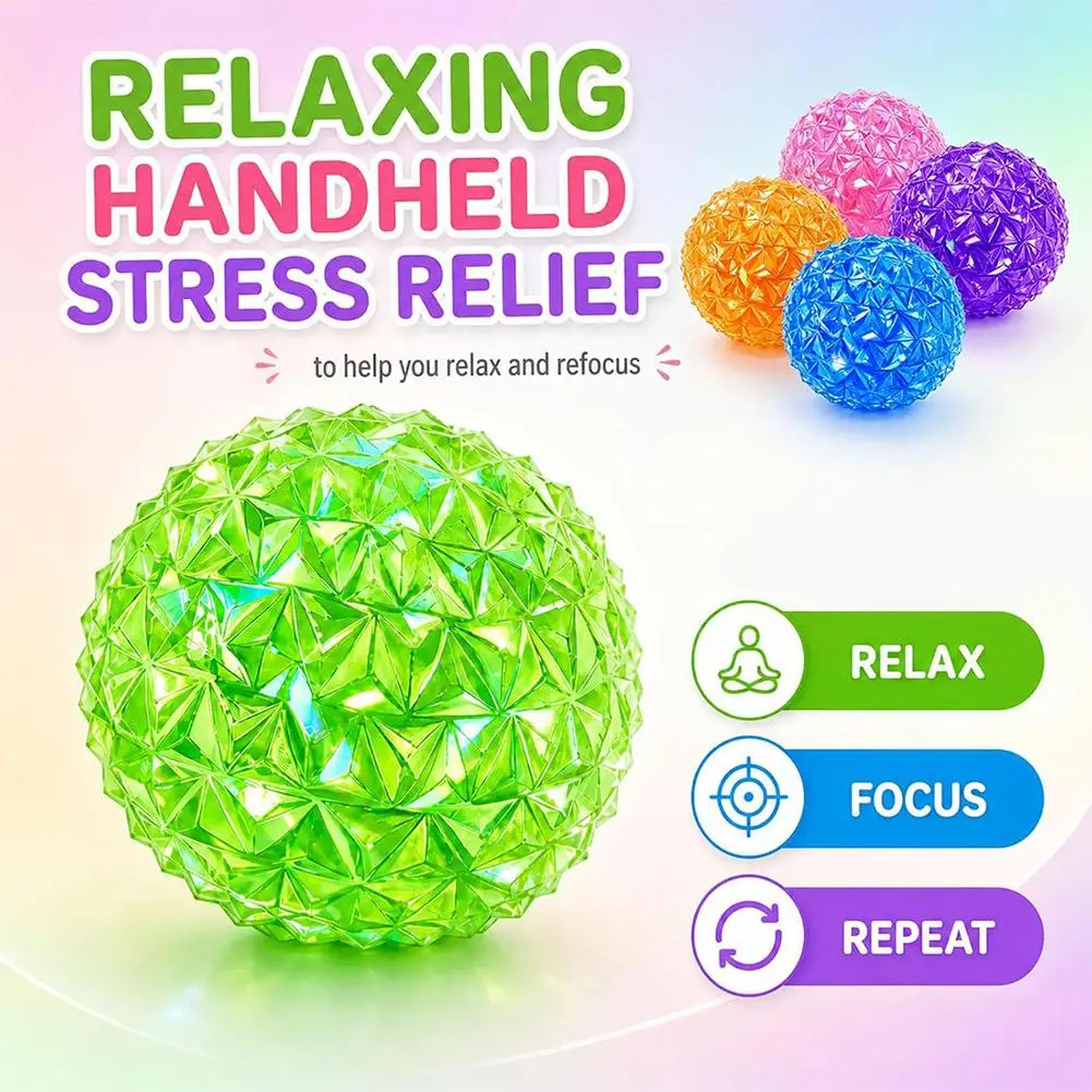 NEW Diamond Stress Ball - Cool Sensory Squishy Nice Squeeze Fidget Cute Squish Toy Party Gift Ornament