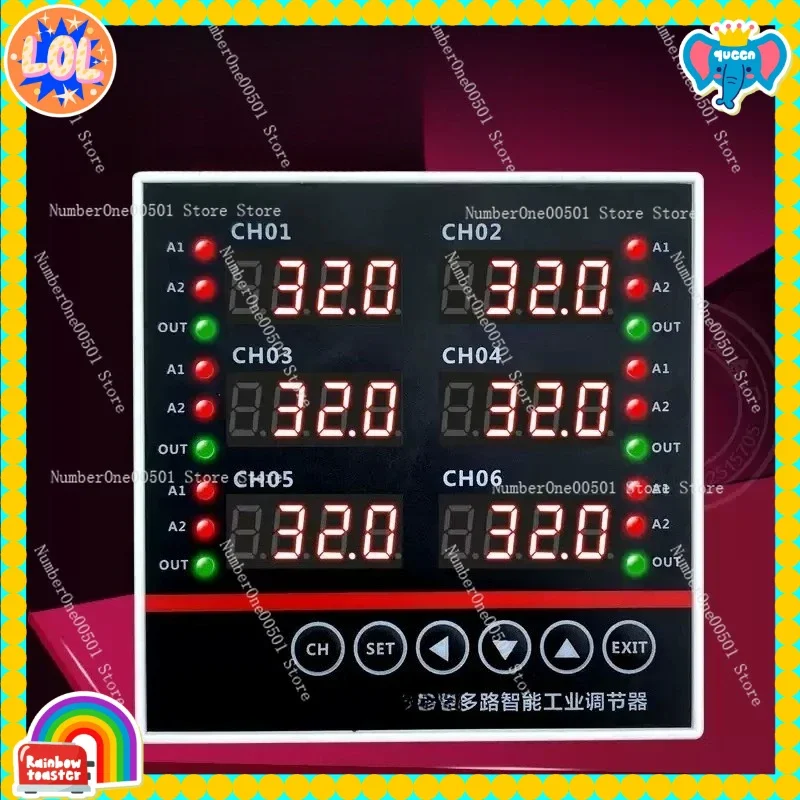Multi-channel Intelligent Industrial Regulator 6-channel Temperature Controller THKA061K
