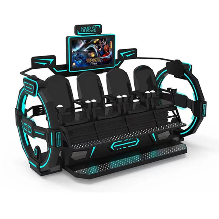 High Quality Theme Park 4 Seats Movie Vr Motion Simulator Cinema Virtual Reality Game 9D Vr Simulator