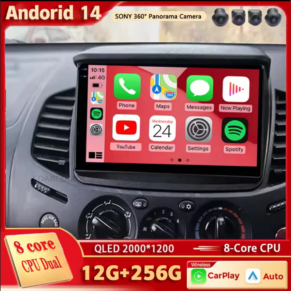 Android 14 For Mitsubishi Pajero Sport 2 2008 - 2016 L200 Triton 2006 - 2014 Android Car Radio Multimedia Video Player stereo BT