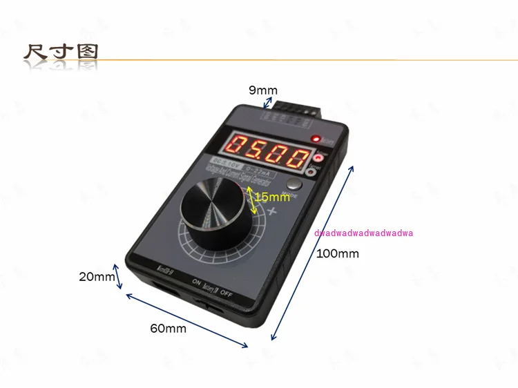 Handheld positive and negative voltage 0-10V5V + current 0-4-20 mA signal precision generator analog source calibrator