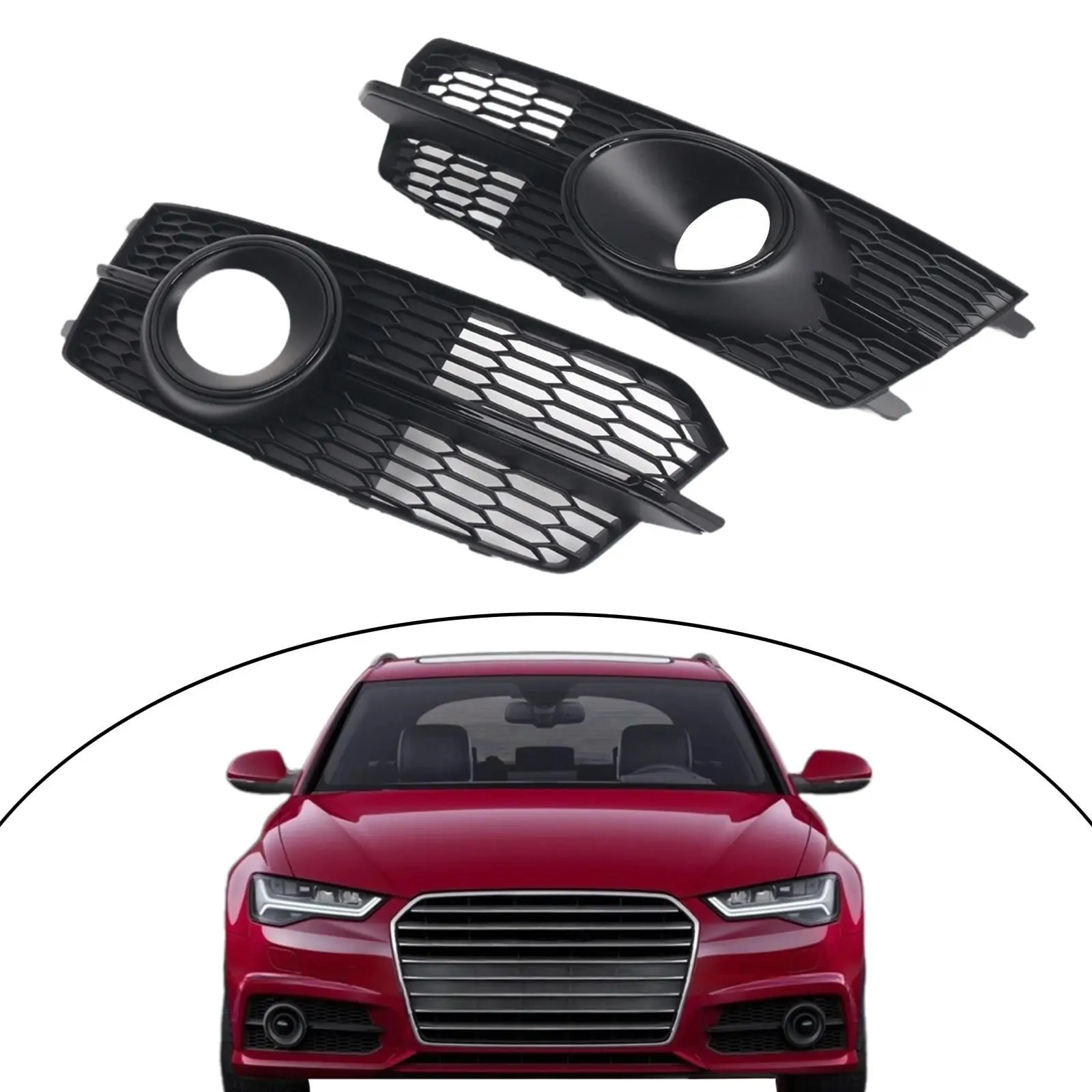 Front Bumper Lower Grilles Auto Truck for Audi A6 (C7) S-line 2014-2018