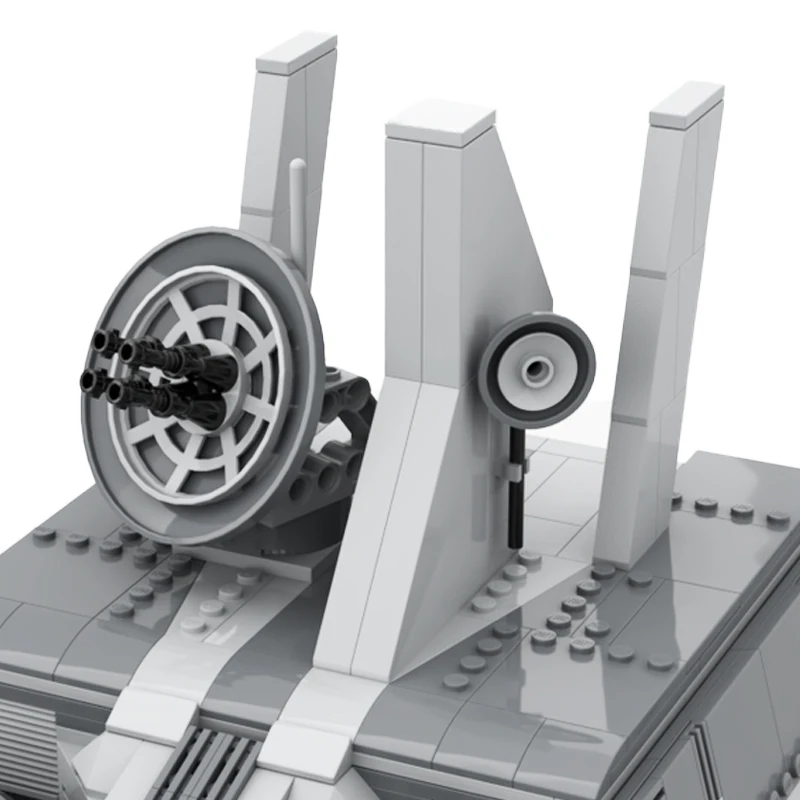 MOC – véhicule blindé de Transport militaire, marcheur de commande tactique tout-Terrain, blocs de construction, modèle d'assemblage, jouets en briques de film étoile