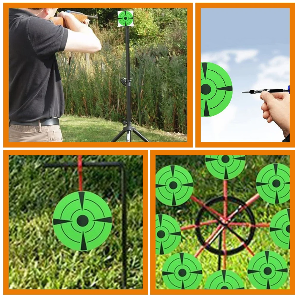 

2 Rolls Target Stickers Small Round Self-adhesive Pasters Targets Abs